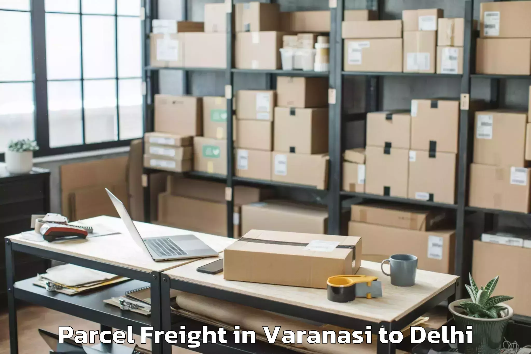 Affordable Varanasi to Parsvnath Mall Azadpur Parcel Freight